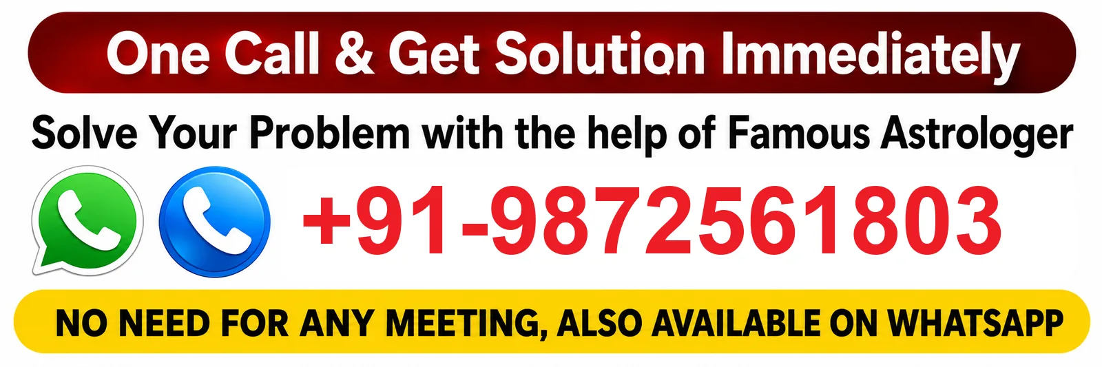 Call +91-9872561803 Astrologer Sandeep